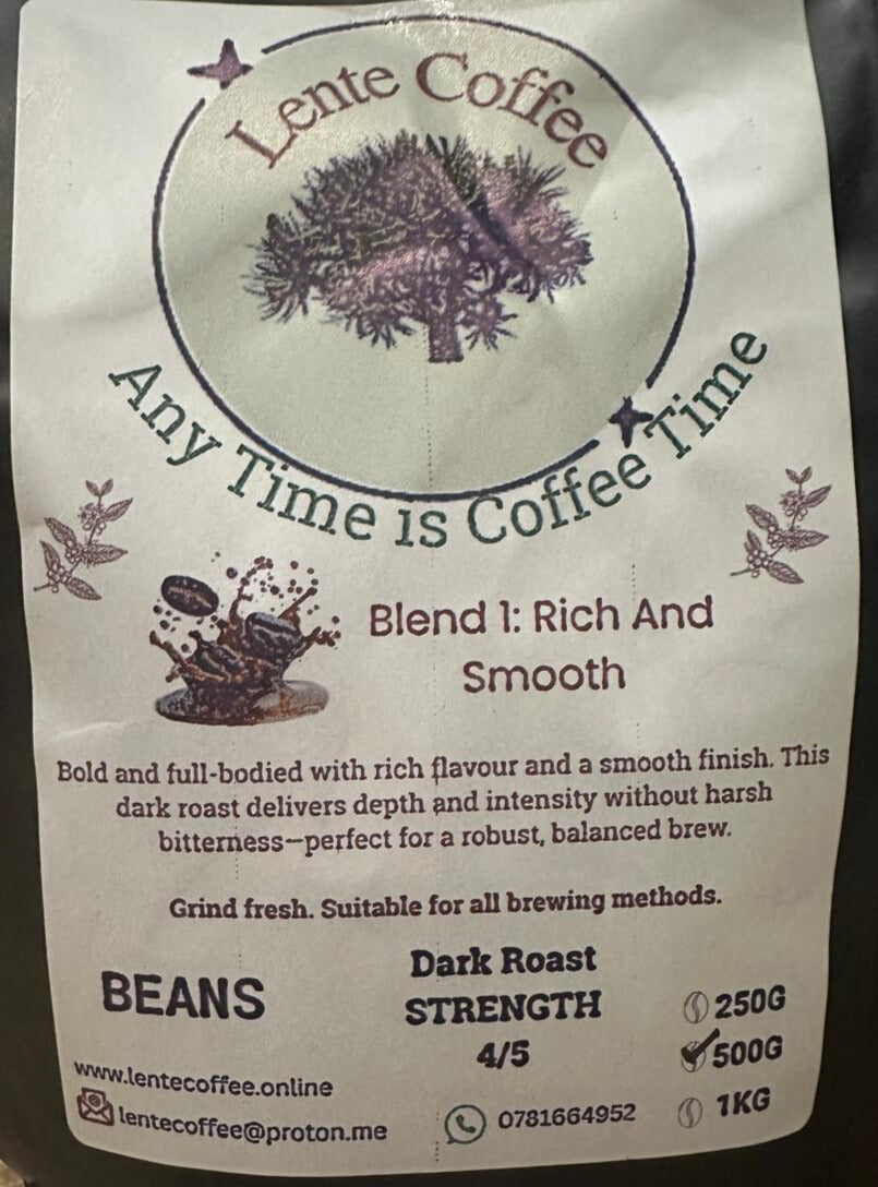 Blend 1 - Rich And Smooth Dark Roast (Beans) 500g
