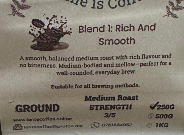 Blend 1 - Rich And Smooth Medium Roast (Ground) 250g