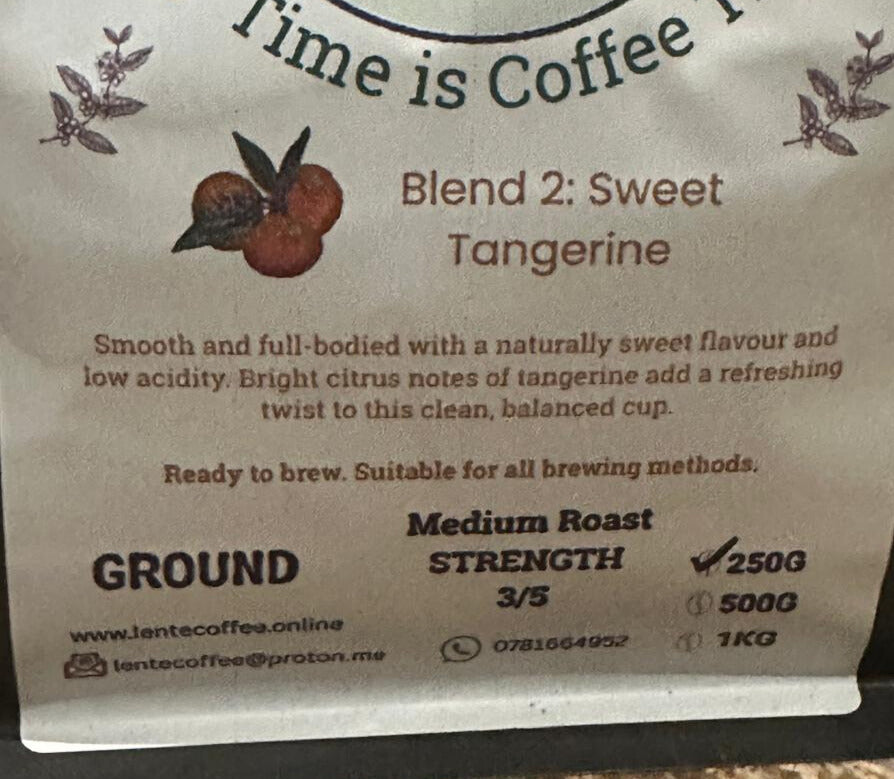 Blend 2 - Sweet Tangerine Medium Roast (Ground) 250g