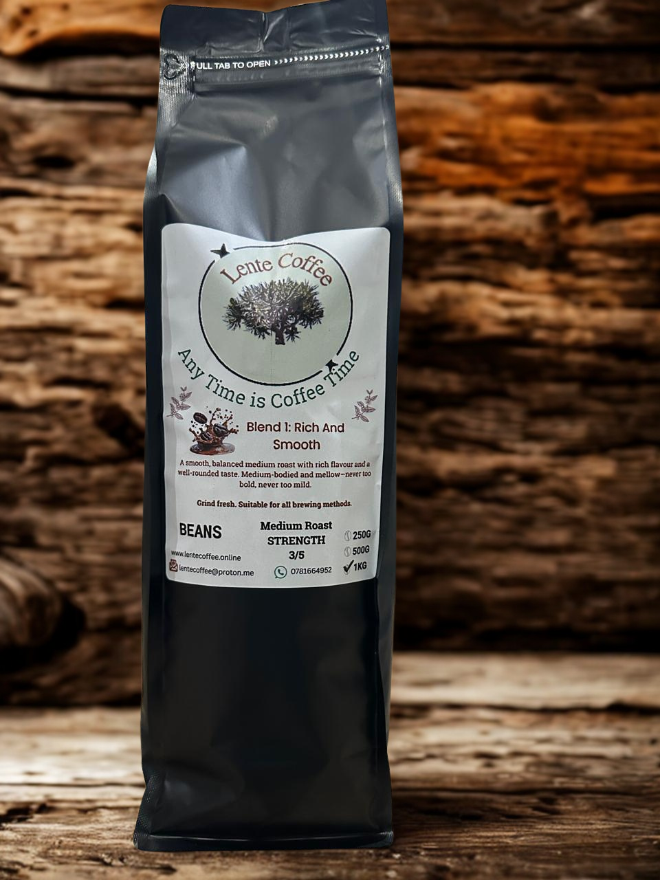 Blend 1 - Rich And Smooth  Medium Roast (Beans) 1Kg