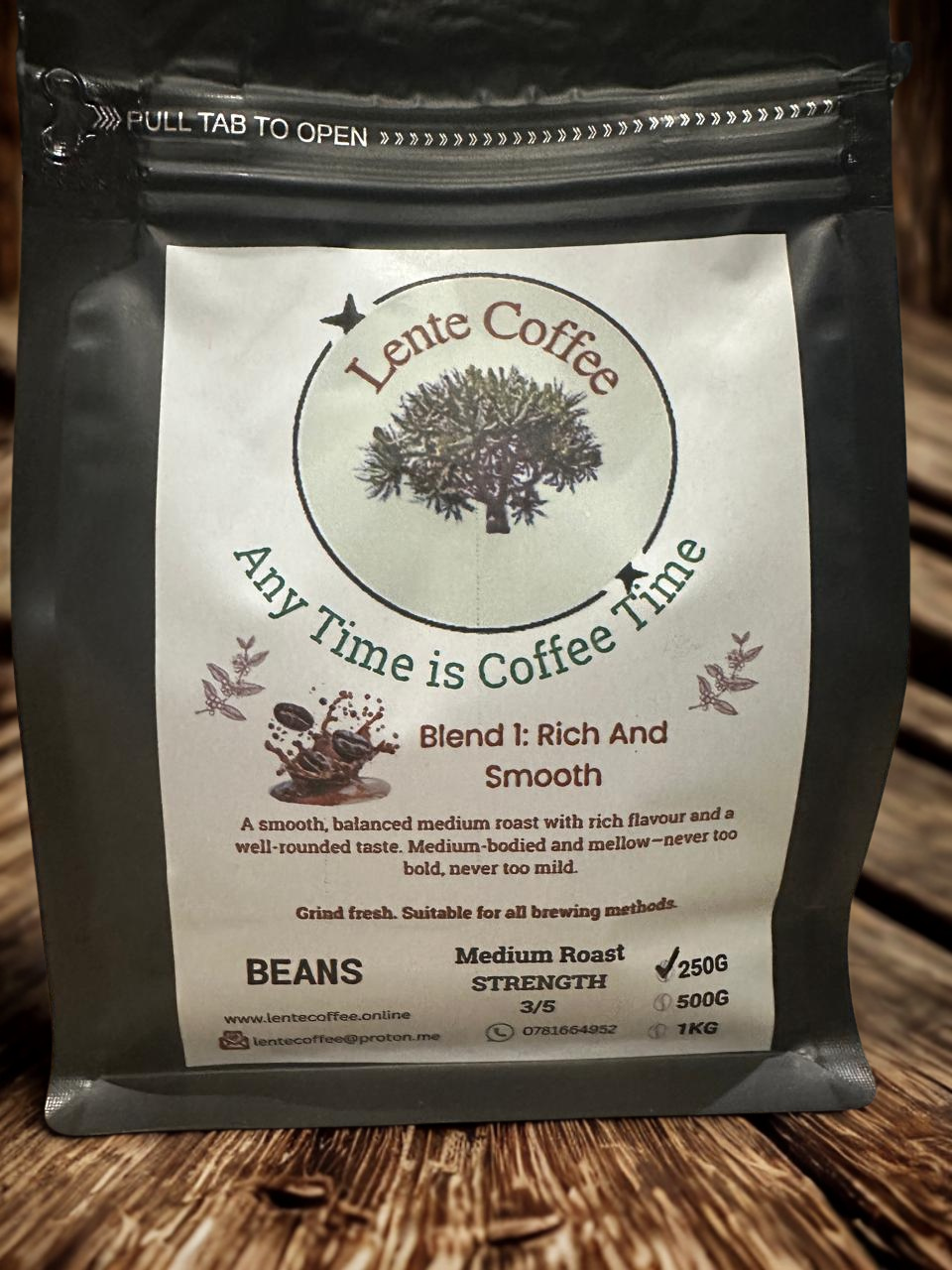 Blend 1 - Rich And Smooth  Medium Roast (Beans) 250g