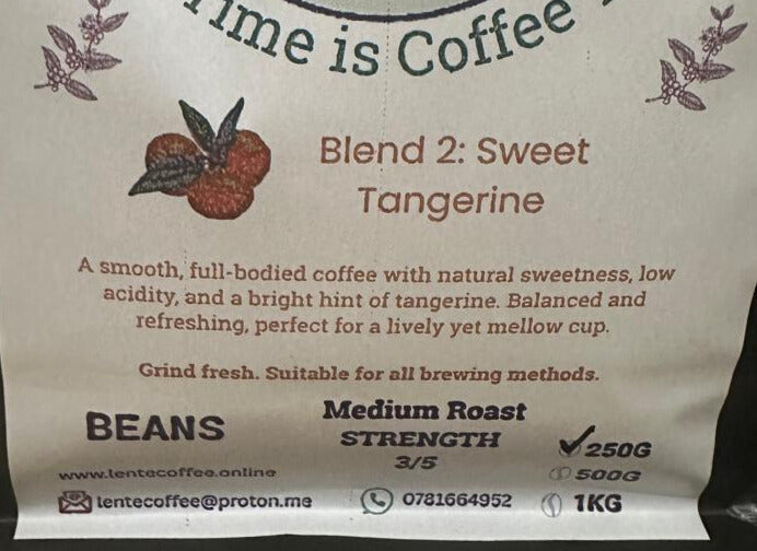 Blend 2 - Sweet Tangerine Medium Roast (Beans) 250g