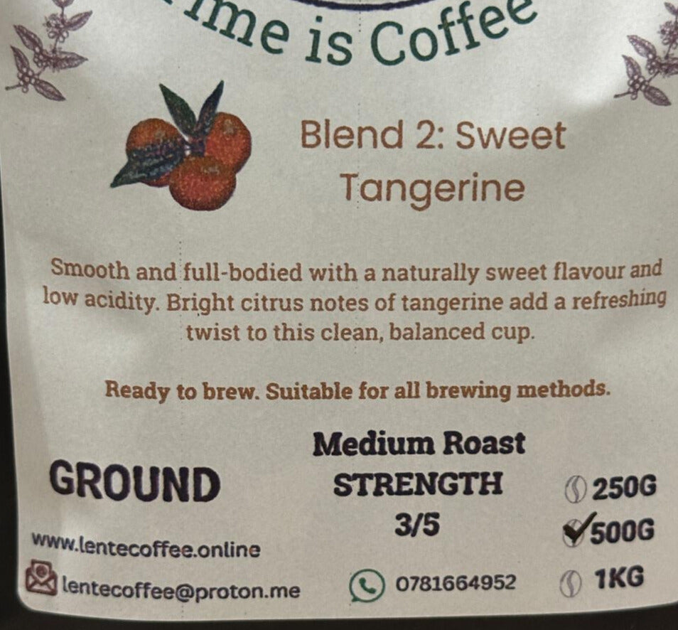 Blend 2 - Sweet Tangerine Medium Roast (Ground) 500g