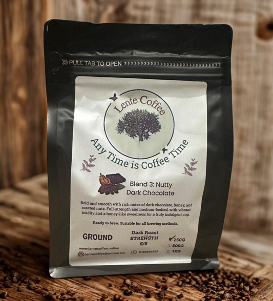 Blend 3 - Nutty Dark Chocolate  Dark Roast (Ground) 250g